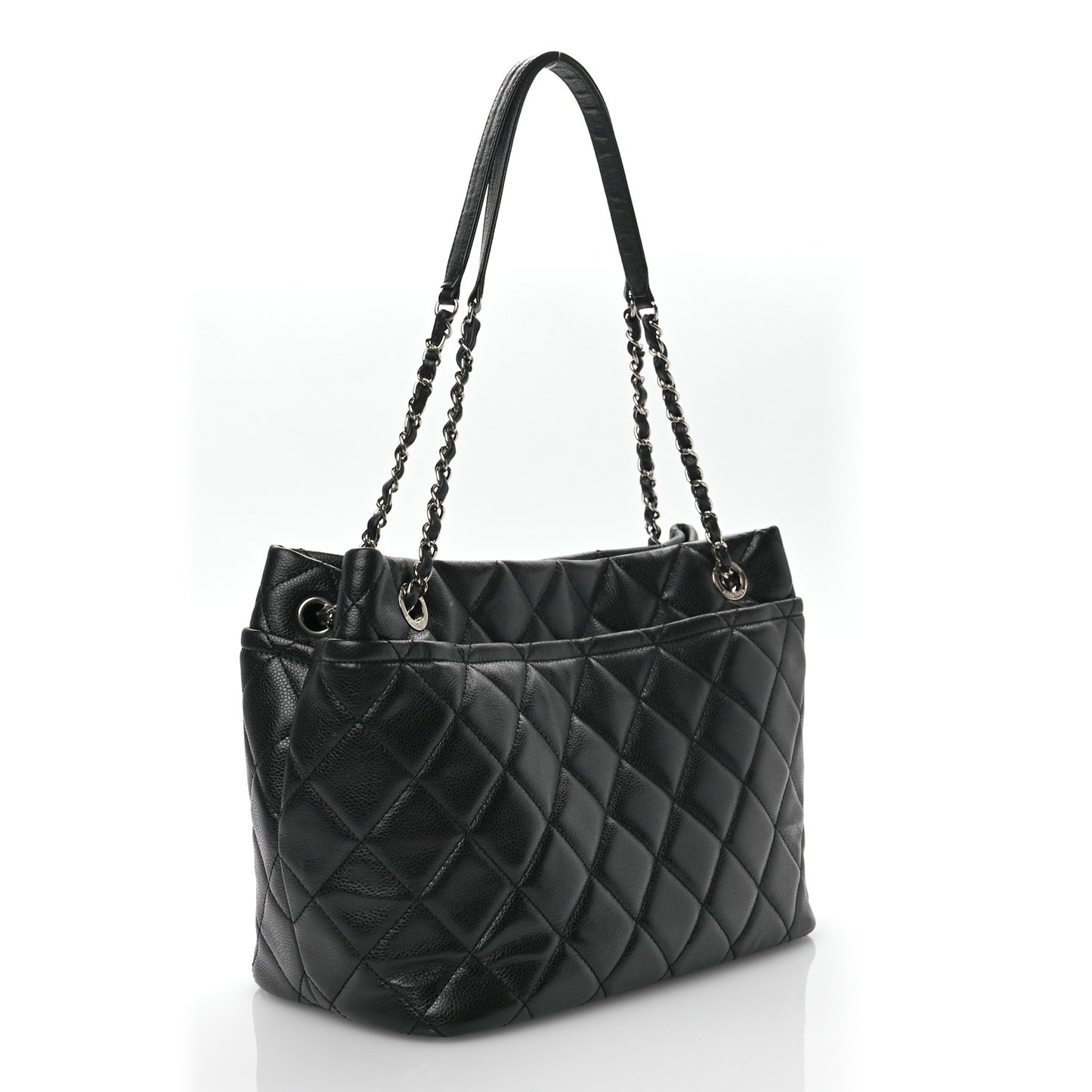 Caviar Quilted CC Timeless Soft Tote Black