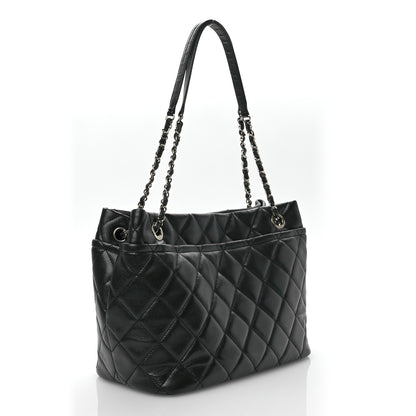 Chanel Caviar Quilted CC Timeless Soft Tote Black 3 of 11