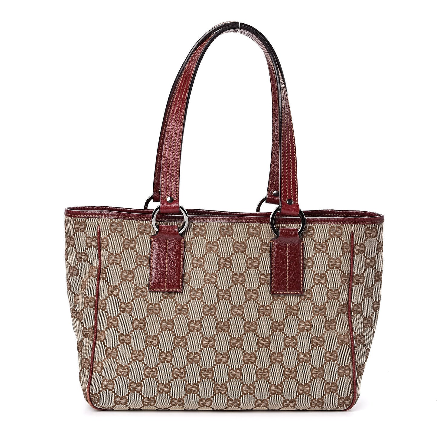 Monogram Medium Tote Red