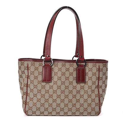 Gucci Monogram Medium Tote Red 1 of 13