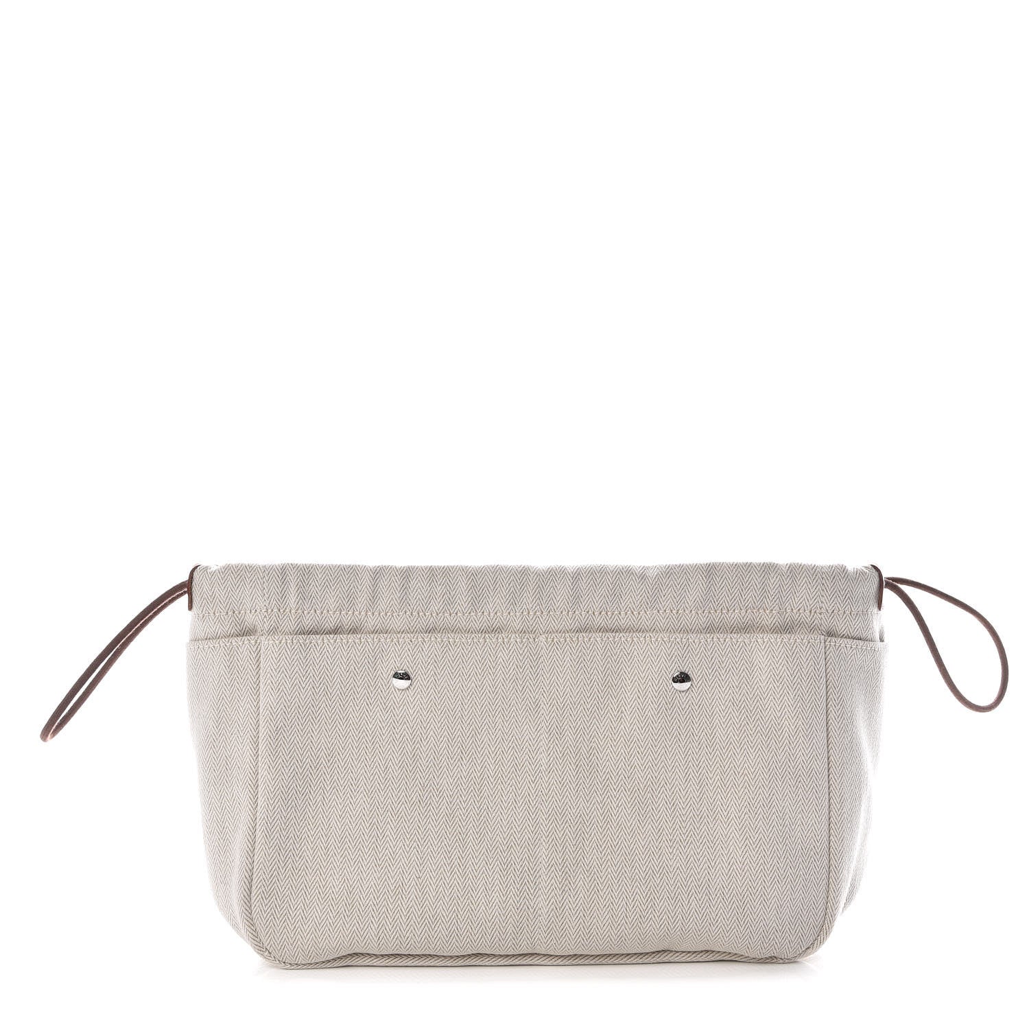 Hermes Canvas Barenia Fourbi 25 MM Pouch Naturel Fauve 1 of 9