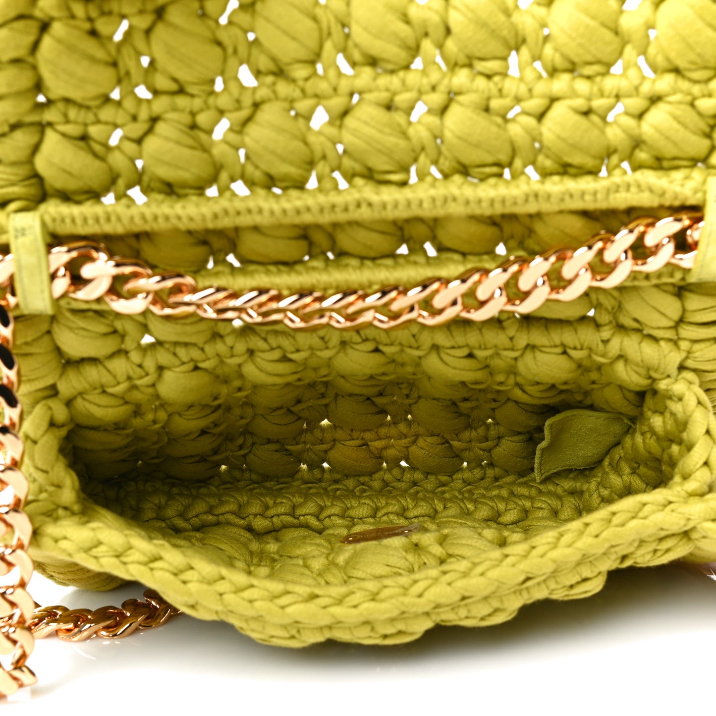 Jersey Crochet Shoulder Bag Kiwi