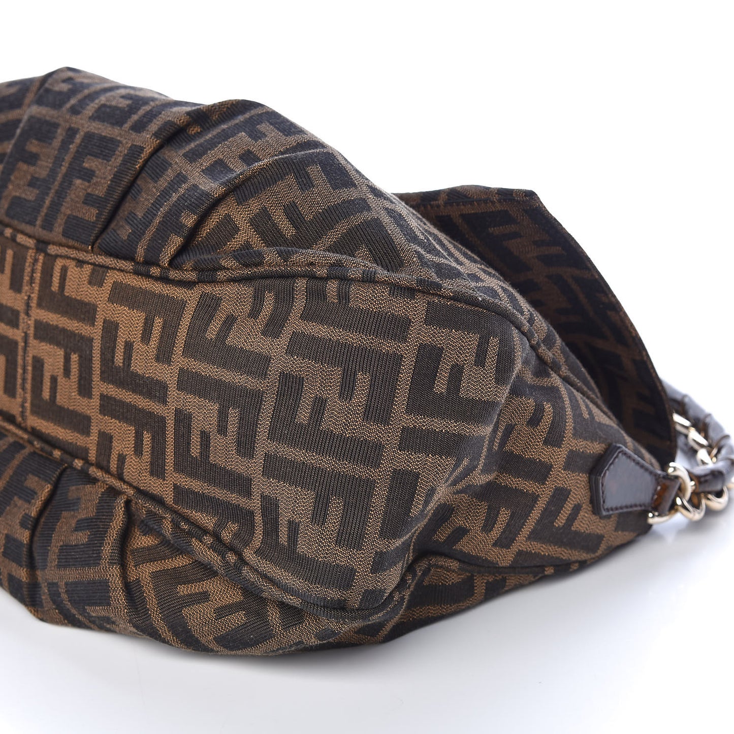 Zucca Patent Mia Shoulder Flap Tobacco