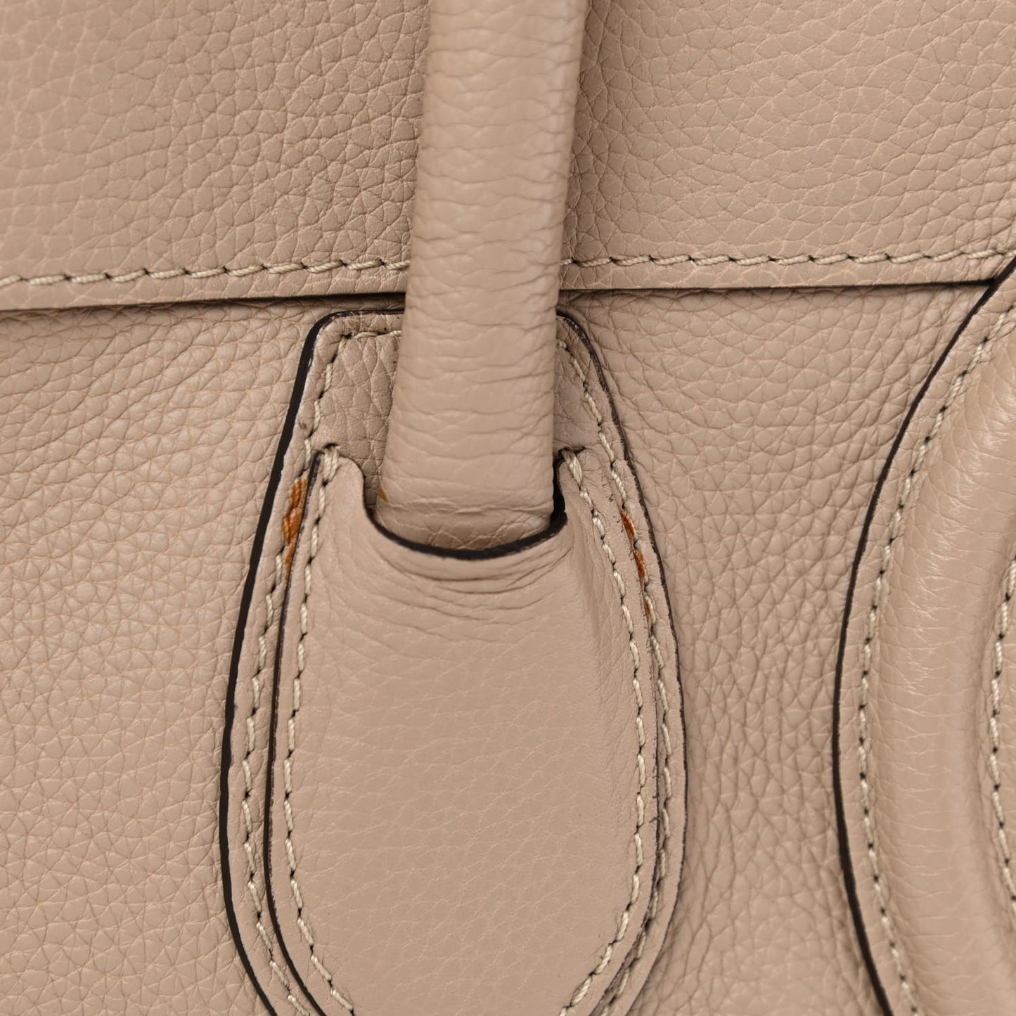 Drummed Calfskin Mini Luggage Dune