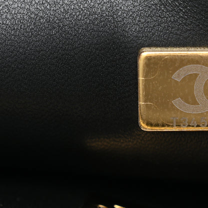 Chanel Sequin Mixed Fibers Leopard Print Mini Rectangular Flap Black Orange 7 of 11