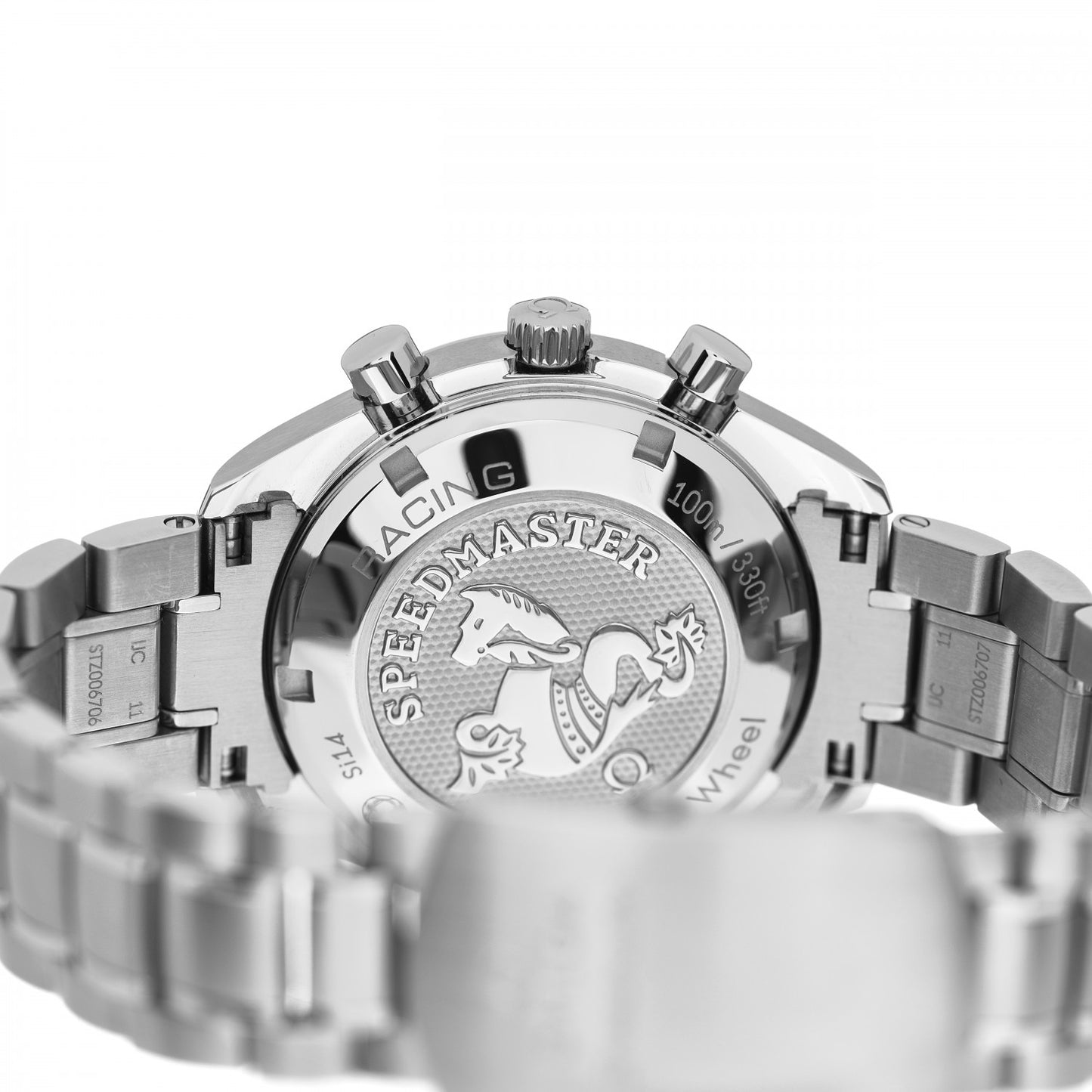 Stainless Steel 40mm Speedmaster Racing Co-Axial Chronograph Automatic Watch Blue 326.30.40.50.03.001