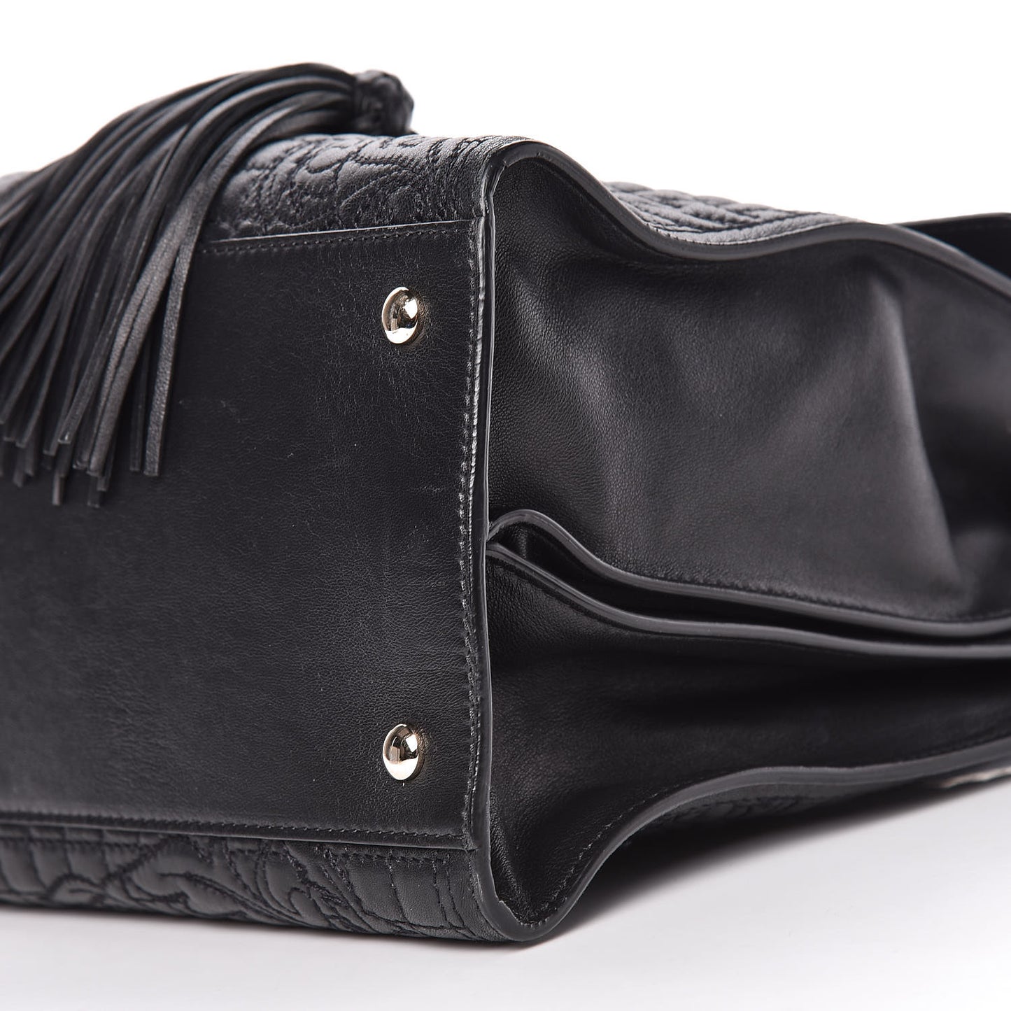Barocco Quilted Nappa Vanitas Bag Black