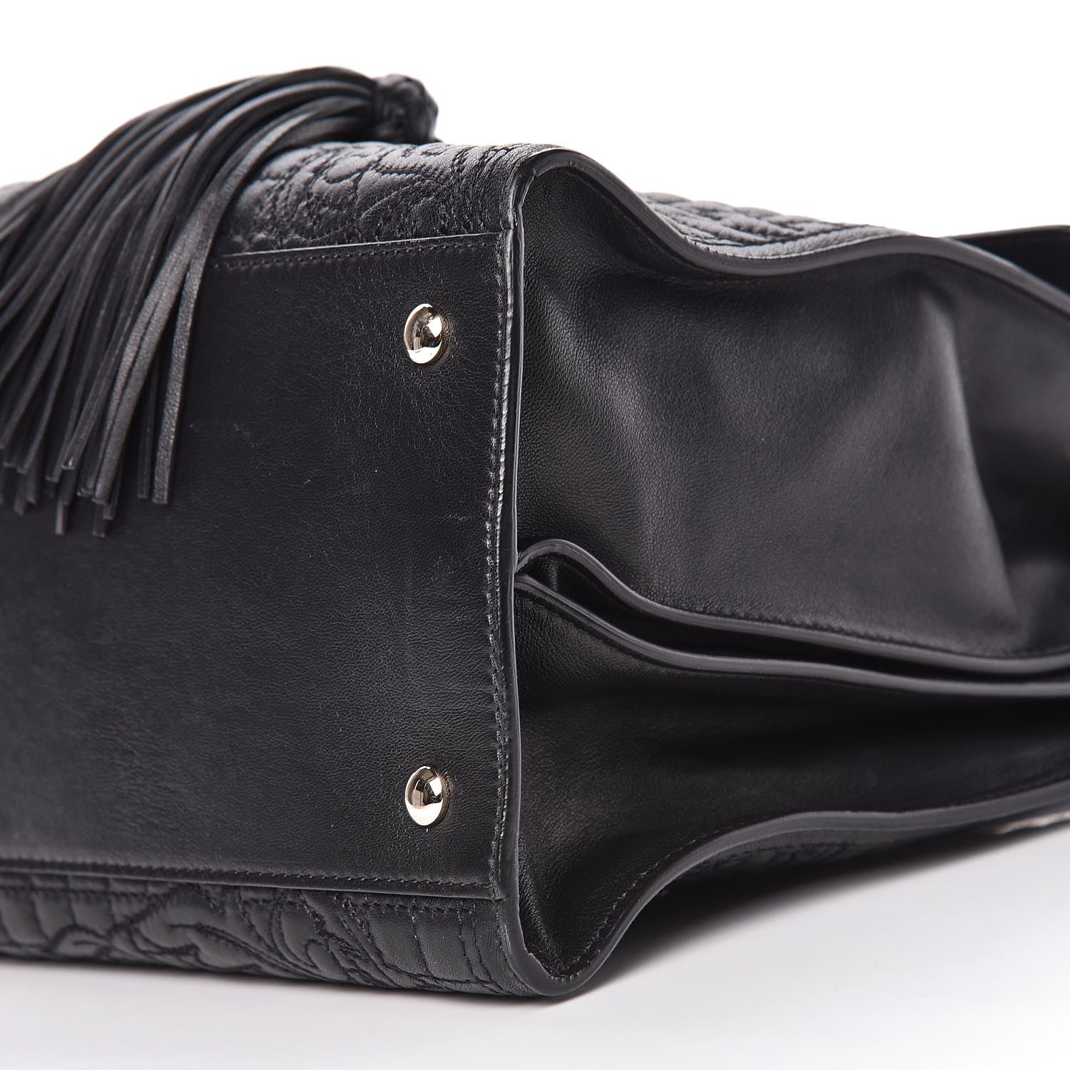 Versace Barocco Quilted Nappa Vanitas Bag Black 11 of 11