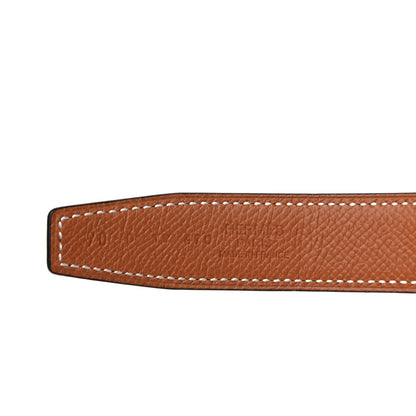 Hermes Swift Epsom 24mm Belt Strap 70 Black Gold 6 of 6
