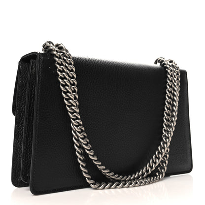 Gucci Pebbled Calfskin Small Dionysus Shoulder Bag Black 3 of 12