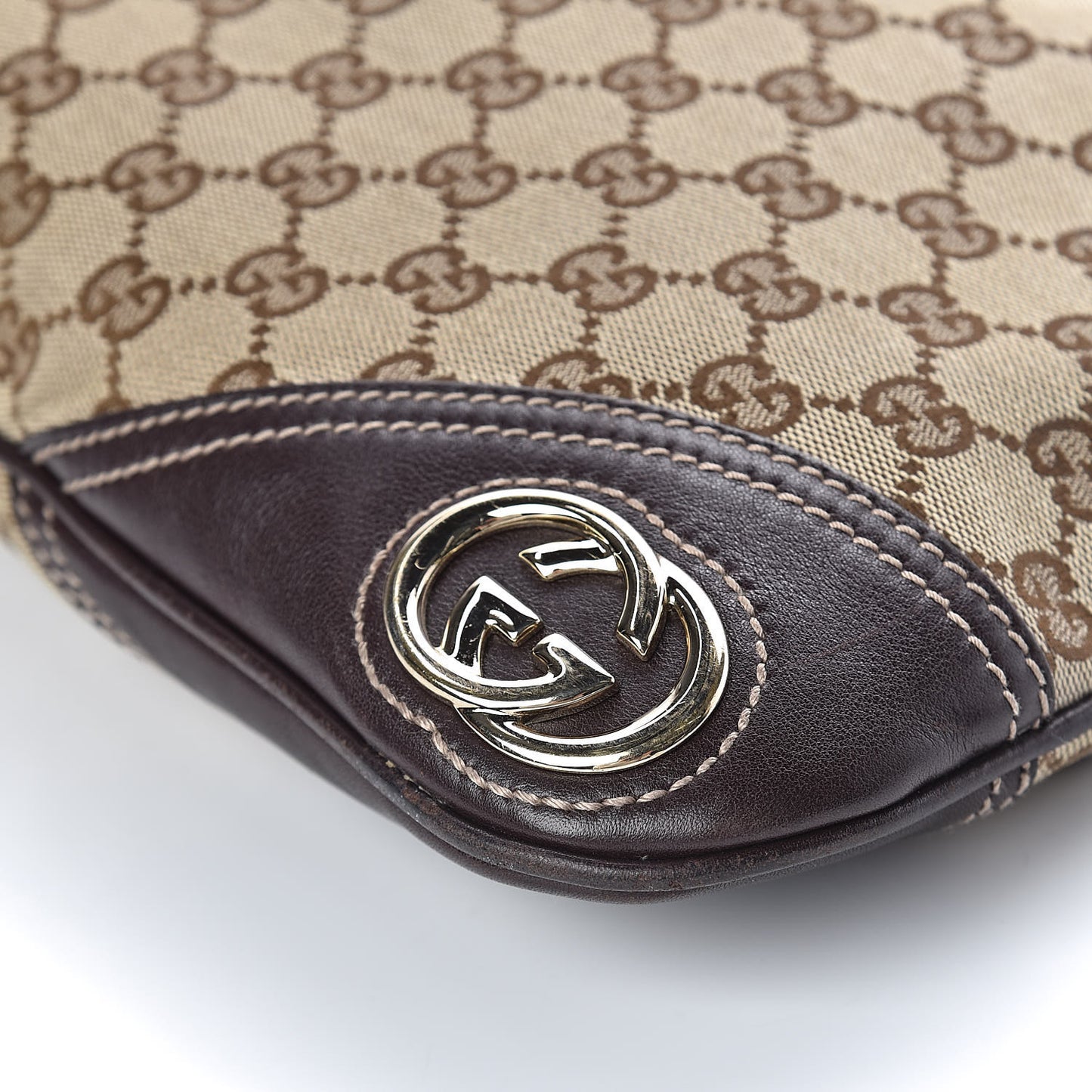 Monogram Medium New Britt Hobo Dark Brown