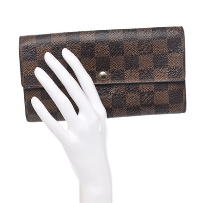 Louis Vuitton Damier Ebene Sarah Wallet 2 of 11
