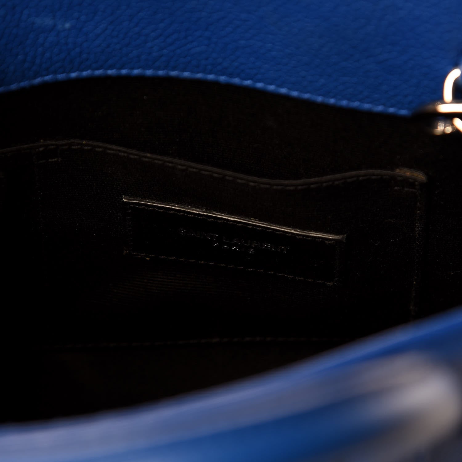 Saint Laurent Grained Calfskin Nano Sac De Jour Royal Blue 7 of 9