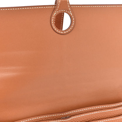 Hermes Togo Dogon Recto Verso Wallet Gold 8 of 9