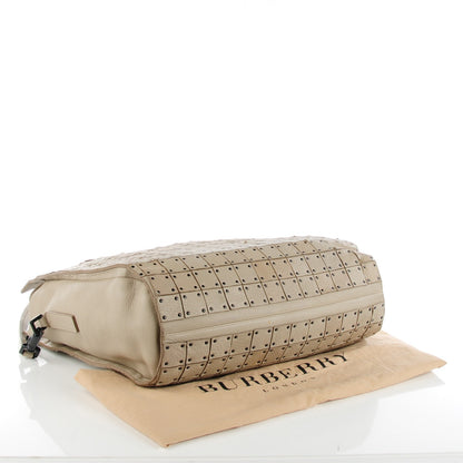 Burberry Prorsum Calfskin Studded Large Warrior Tote Beige 5 of 10