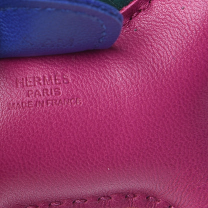 Hermes Milo Lambskin Grigri Rodeo Horse Bag Charm PM Rose Pourpre Bleu Electrique Malachite 4 of 5