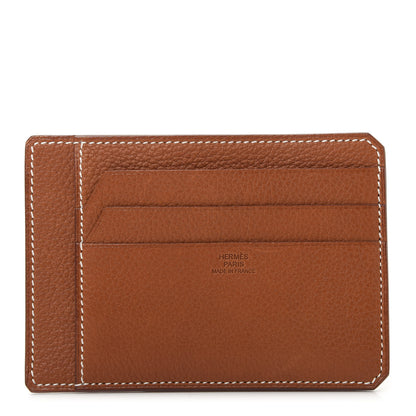 Hermes Barenia Faubourg City 8CC Card Holder Fauve 1 of 8
