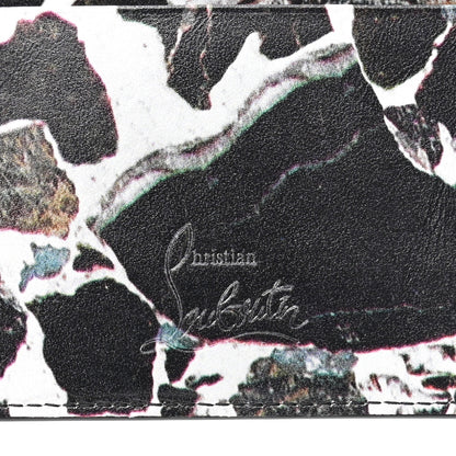 Christian Louboutin Calfskin Print Studded Card Holder 6 of 7