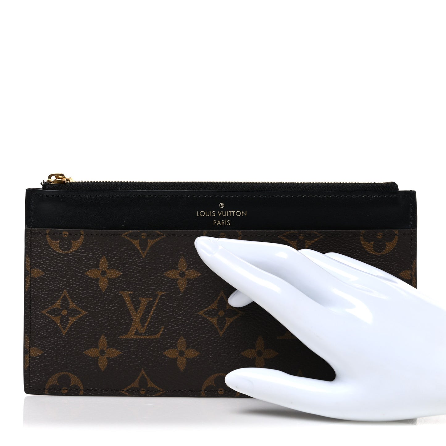 Monogram Slim Purse Black