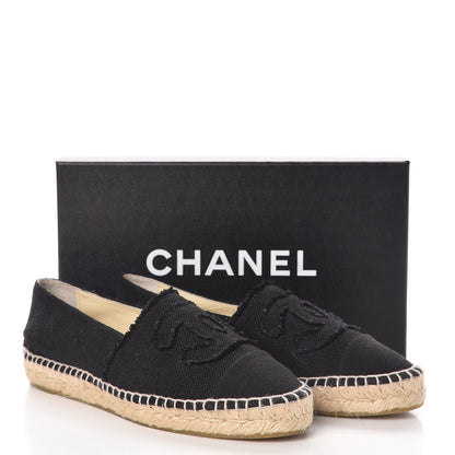Chanel Canvas CC Espadrilles 39 Black 8 of 8