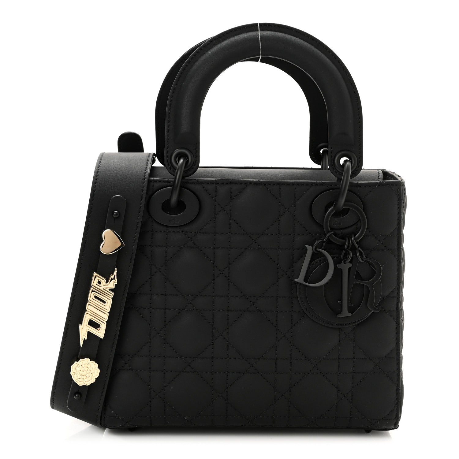 Christian Dior Ultra Matte Calfskin Cannage Small My ABCDior Lady Dior Black 1 of 10