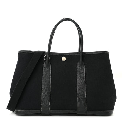Hermes Toile Buffle Garden Party 30 TPM Black 1 of 13