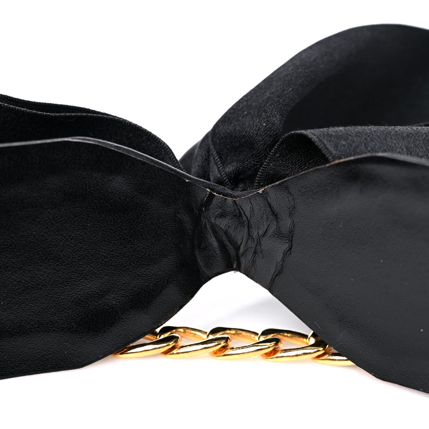 Chanel Satin Bow Belt 75 30 Black 5 of 7