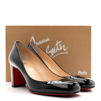 Christian Louboutin Patent Cadrilla 70 Pumps 37 Black 9 of 9
