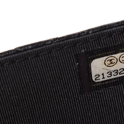 Chanel Lambskin Quilted Boy Wallet On Chain WOC Black 8 of 13