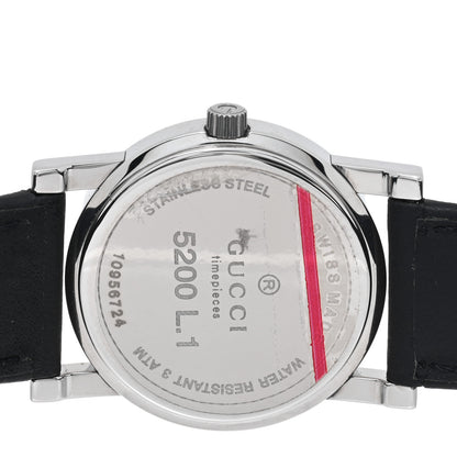 Gucci Stainless Steel Calfskin 27mm 5200L.1 Web Quartz Watch 4 of 5