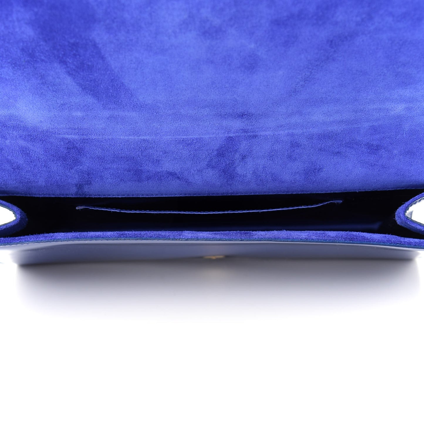Patent Calfskin Monogram Large Belle De Jour Clutch Royal Blue