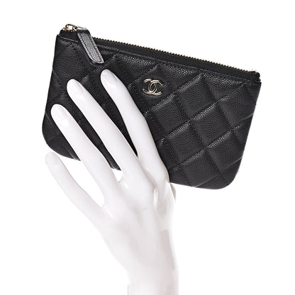 Chanel Caviar Quilted Small Cosmetic Case Black 2 of 8