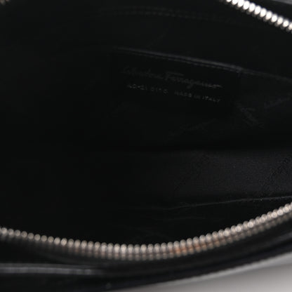 Salvatore Ferragamo Soft Calfskin Gancini Hobo Black 5 of 9