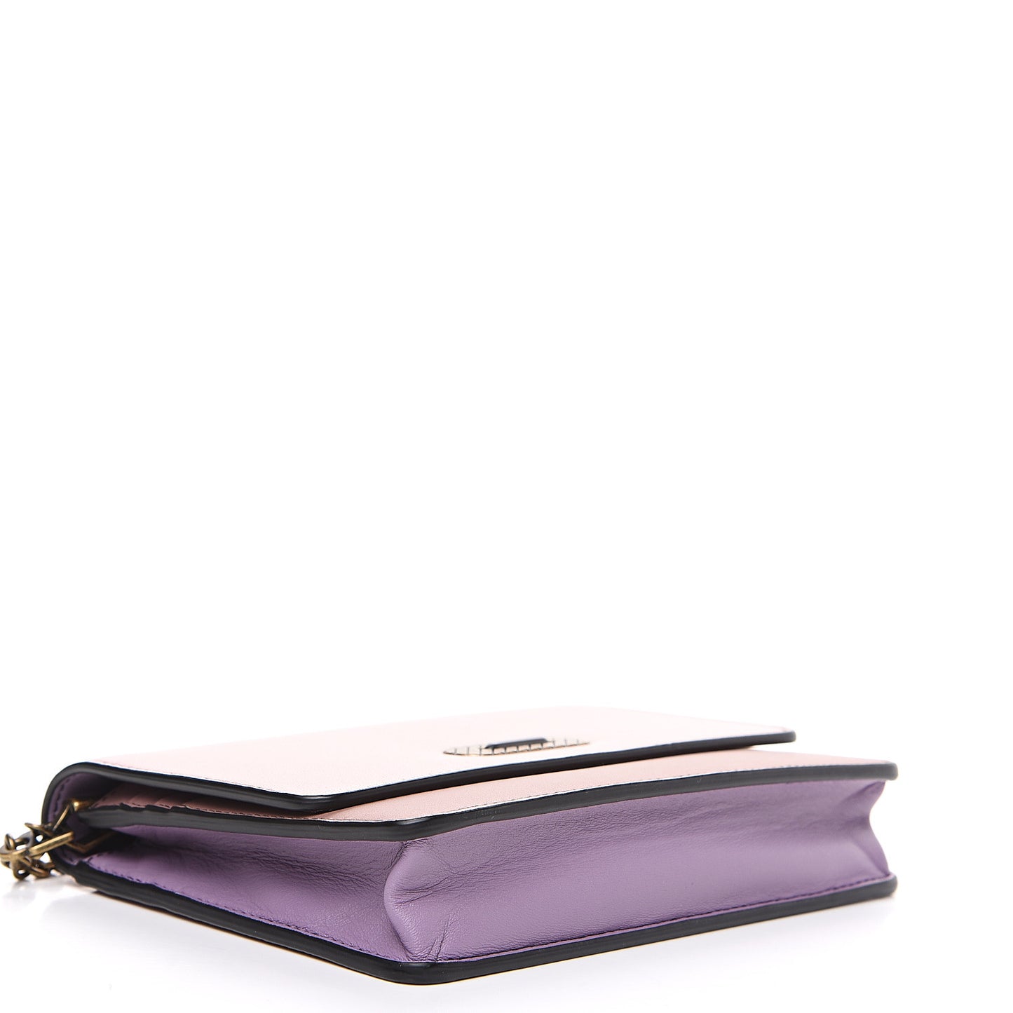 Nappa Tri-Color Chain Wallet Magnolia Deco Rose Glicine