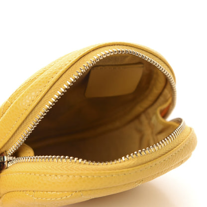 Chanel Caviar Quilted Zip Around Classic Coin Purse Yellow 5 of 8