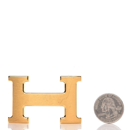Hermes Brushed 32mm H Belt Buckle Gold 2 of 4