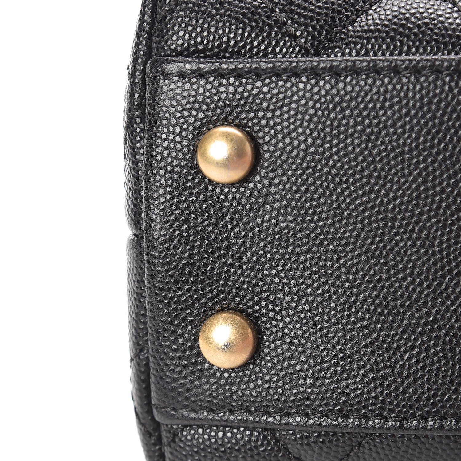 Chanel Caviar Lizard Quilted Mini Coco Handle Flap Black 13 of 13