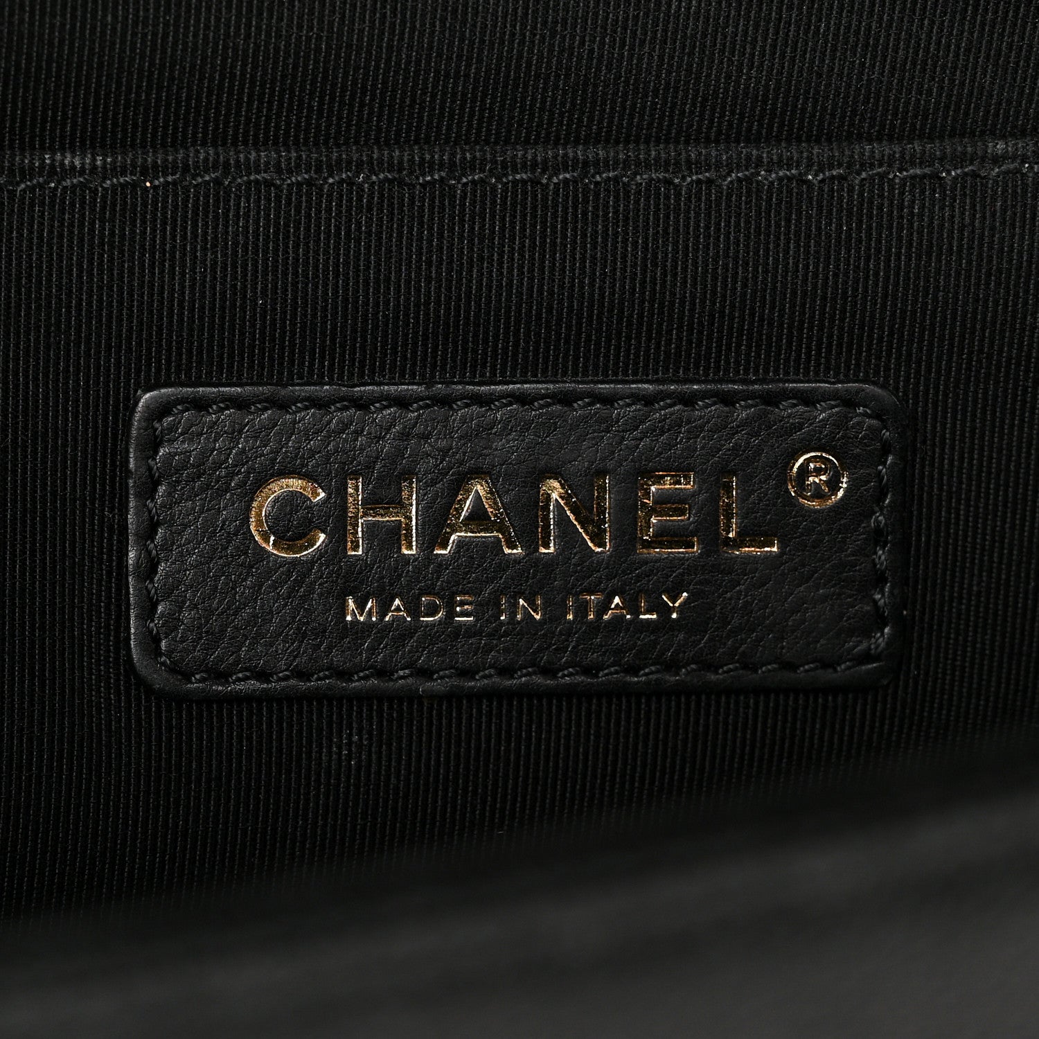 Chanel Caviar Chevron Quilted Medium Boy Flap Black 6 of 11