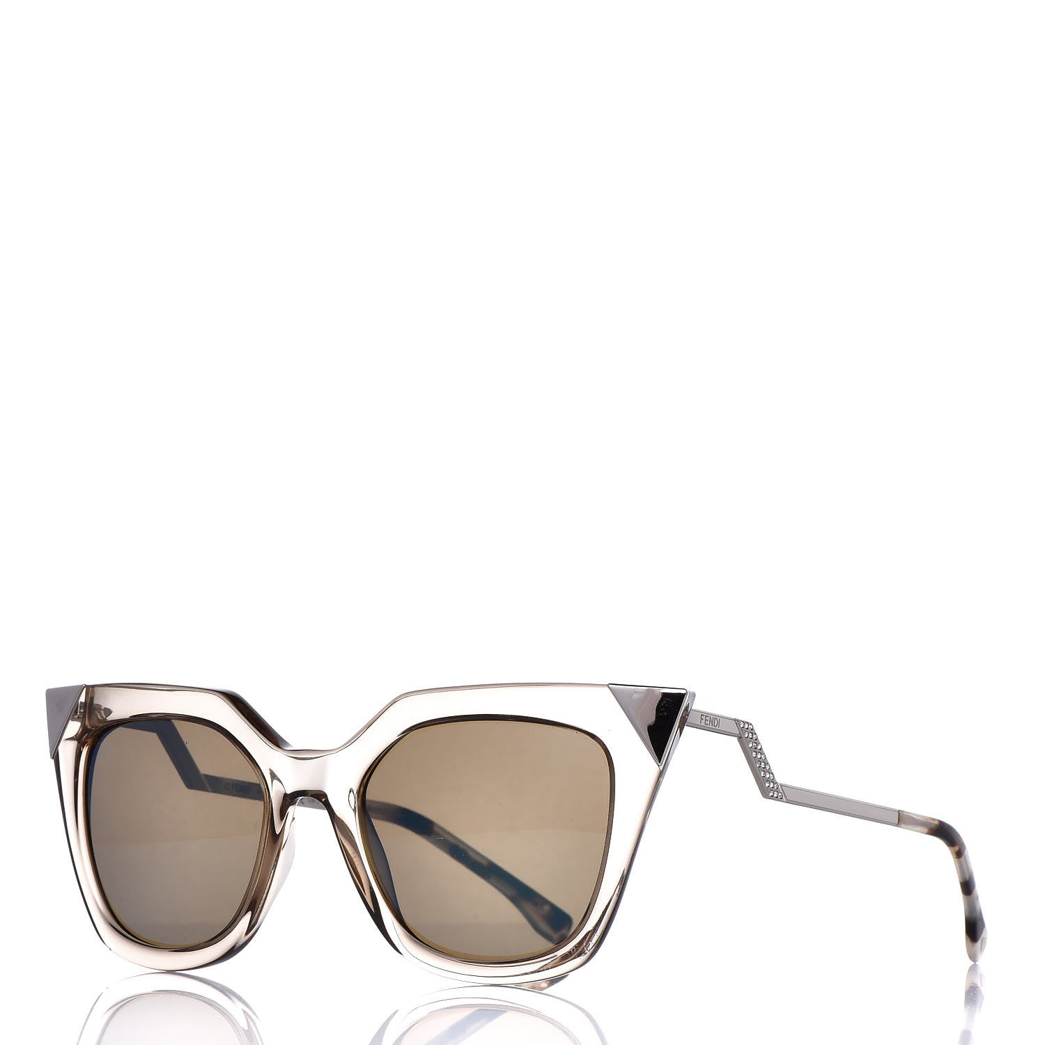 Fendi Iridia Cat Eye Sunglasses FF 0060/S Light Golden 1 of 7