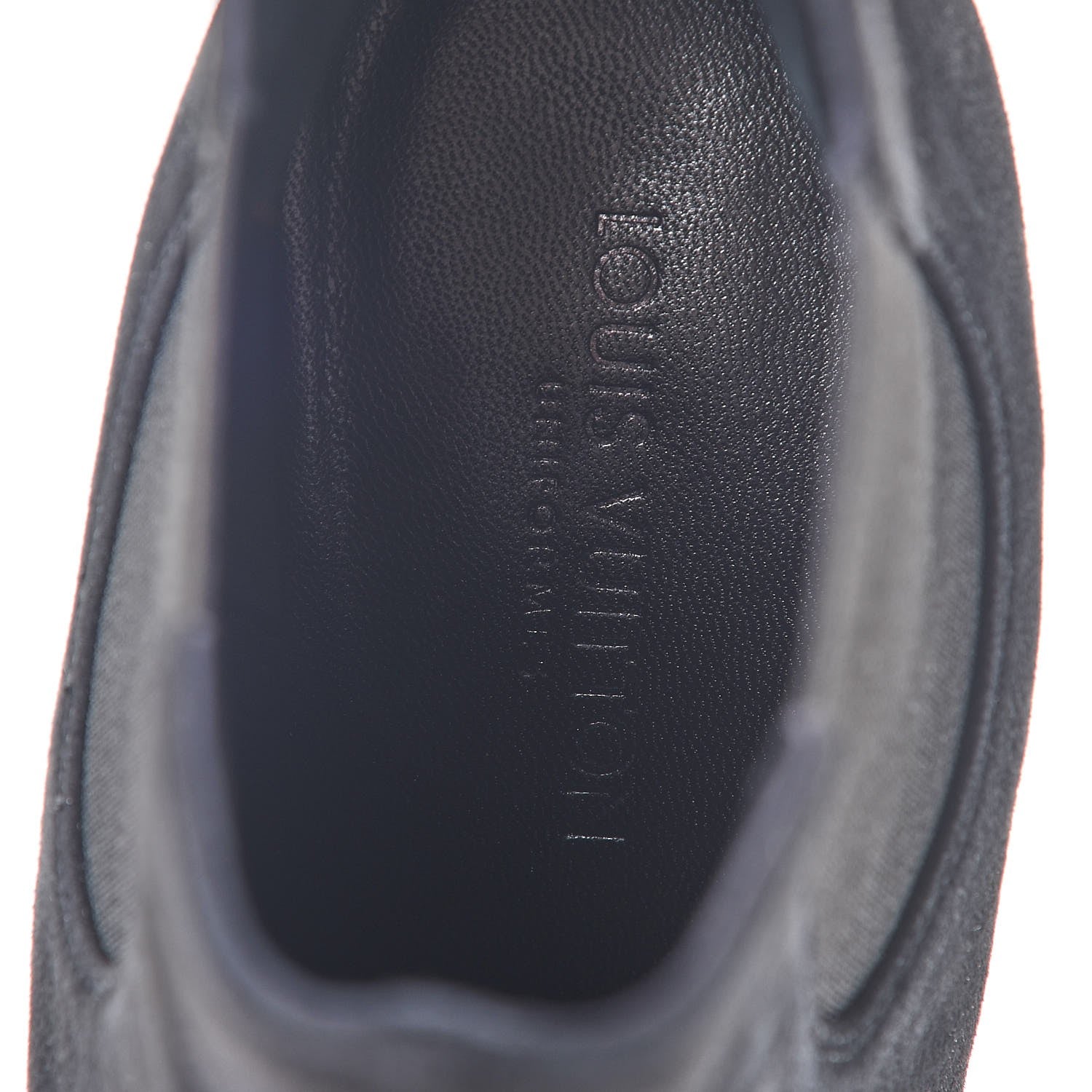 Louis Vuitton Suede Monogram Uniformes Cap Toe Chelsea 75mm Ankle Boots 38 Black 7 of 12