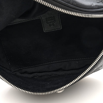 MCM Calfskin Ottomar Monogram Belt Bag Black 5 of 9