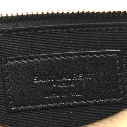 Saint Laurent Calfskin Zip Clutch Black 6 of 7