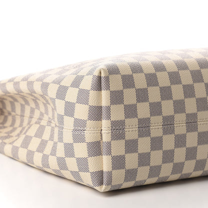 Louis Vuitton Damier Azur Graceful MM Rose Ballerine 5 of 11