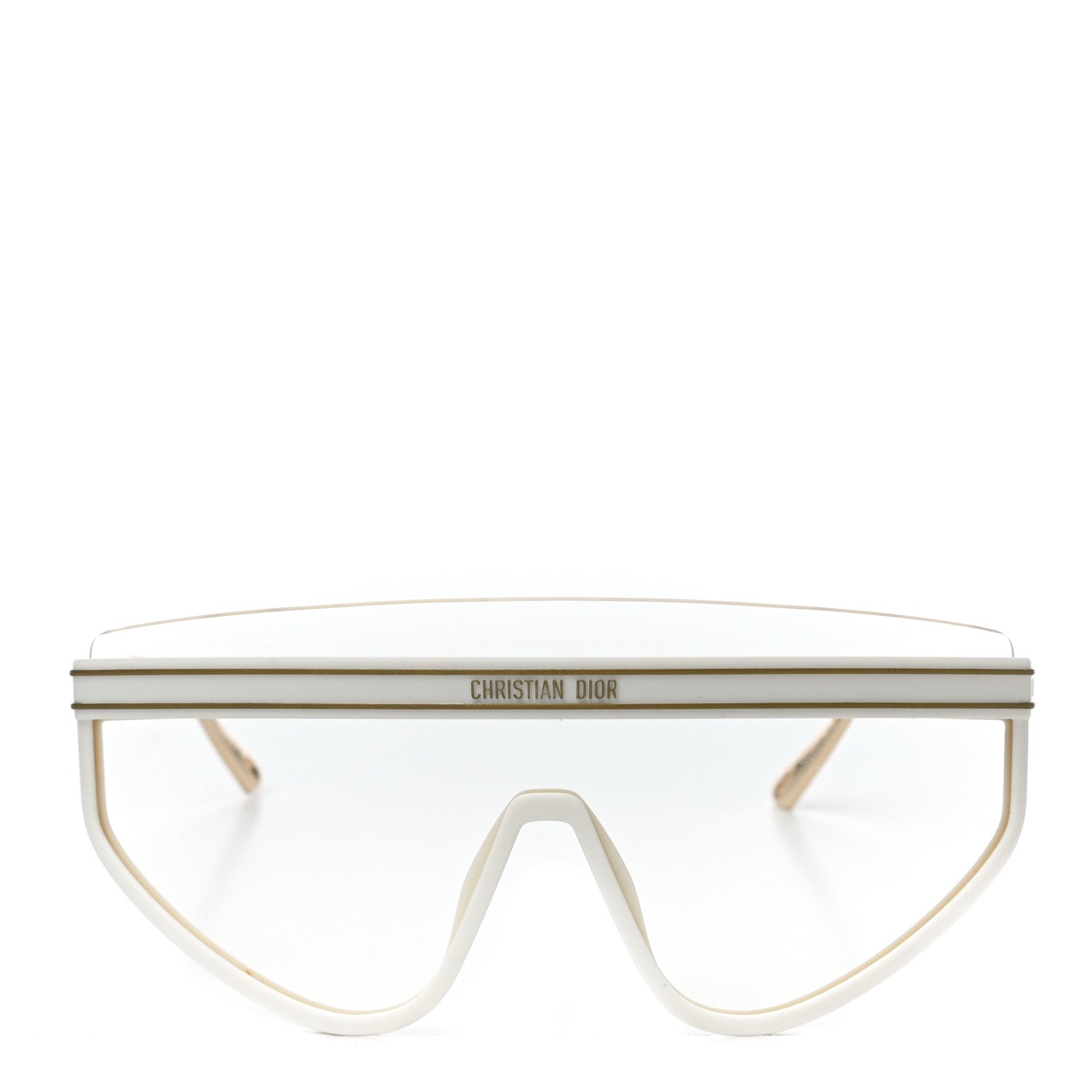 Christian Dior Mask DiorClub M2U Sunglasses Translucent Ivory 4 of 9