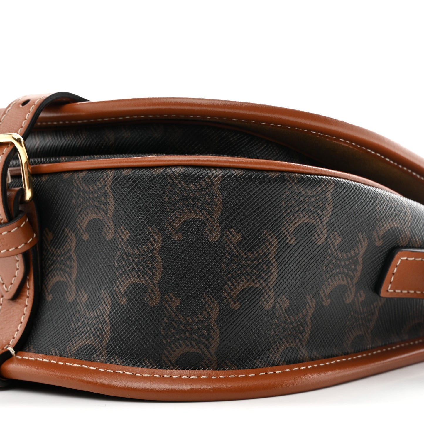Triomphe Canvas Medium Folco Bag Tan
