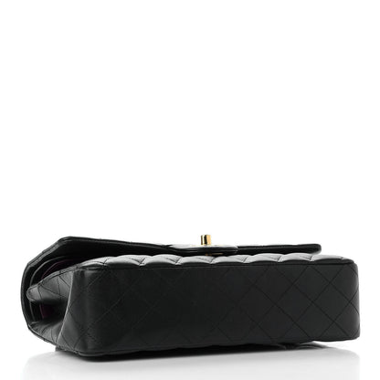 Chanel Lambskin Quilted Medium Double Flap Black 4 of 12