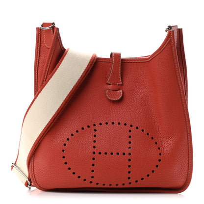 Hermes Taurillon Clemence Amazone Evelyne III PM Sanguine 1 of 9