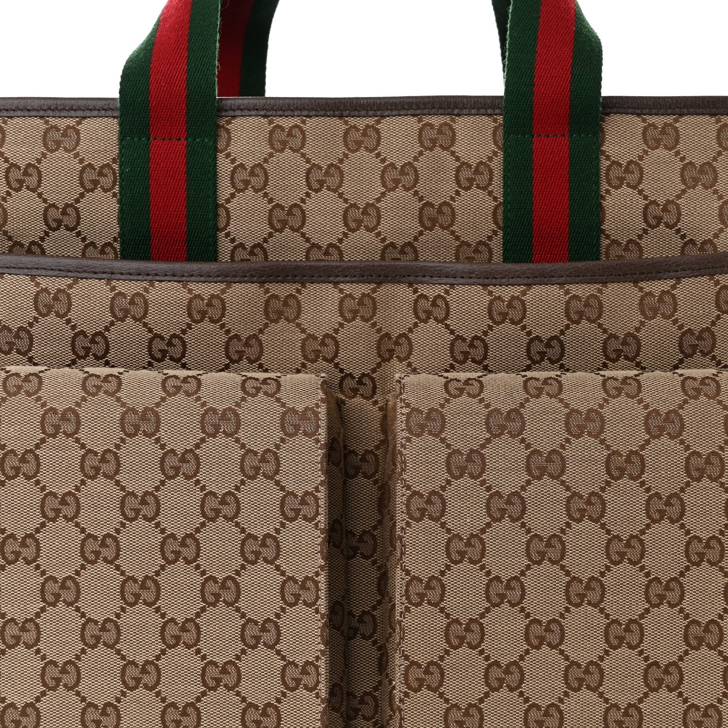 Gucci Monogram Web Medium Diaper Bag Beige Ebony 9 of 14