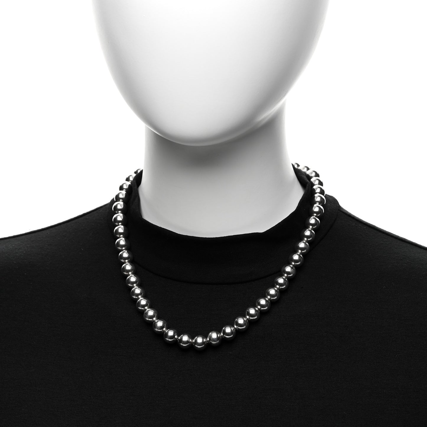 Sterling Silver 10mm Hardwear Ball Necklace