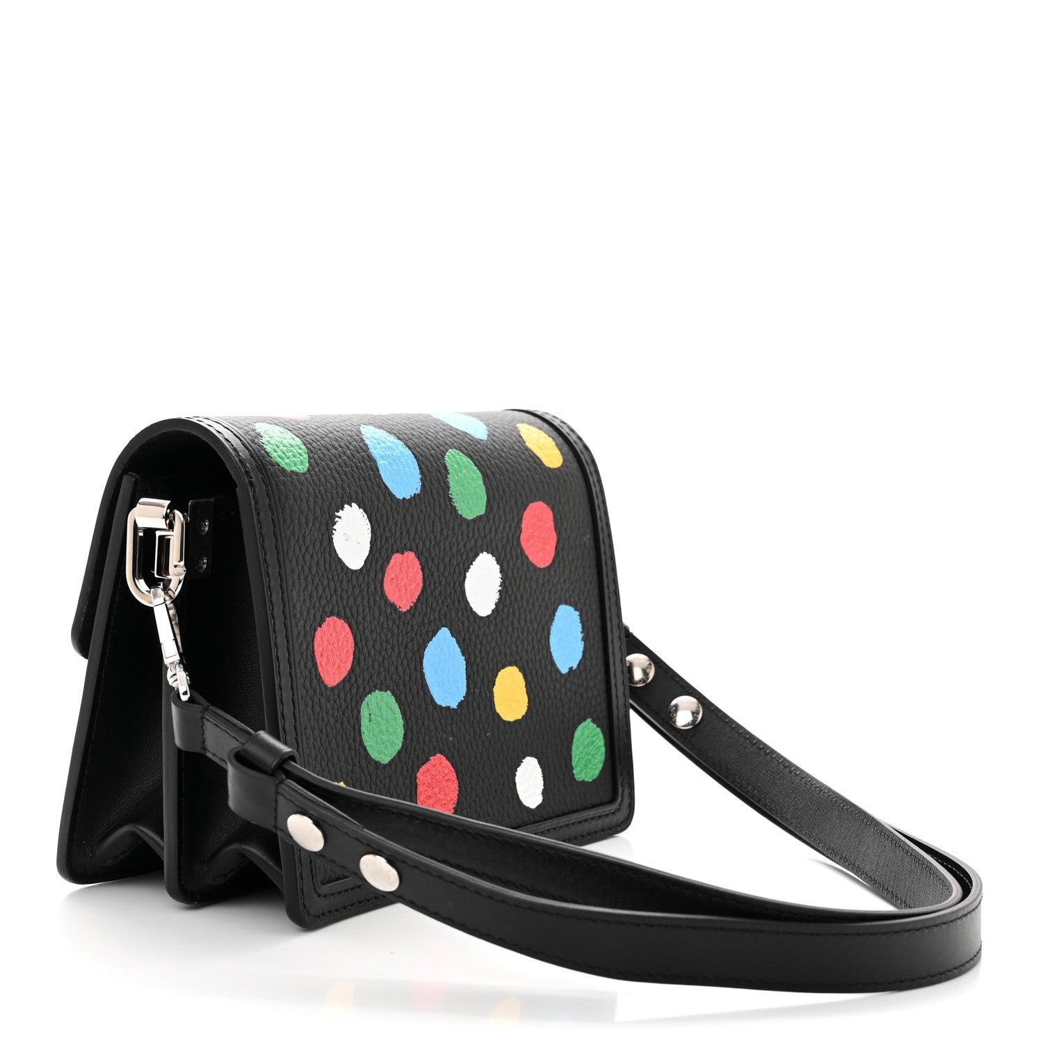 Louis Vuitton LV X YK Taurillon Dots Dauphine Mini Black 3 of 10